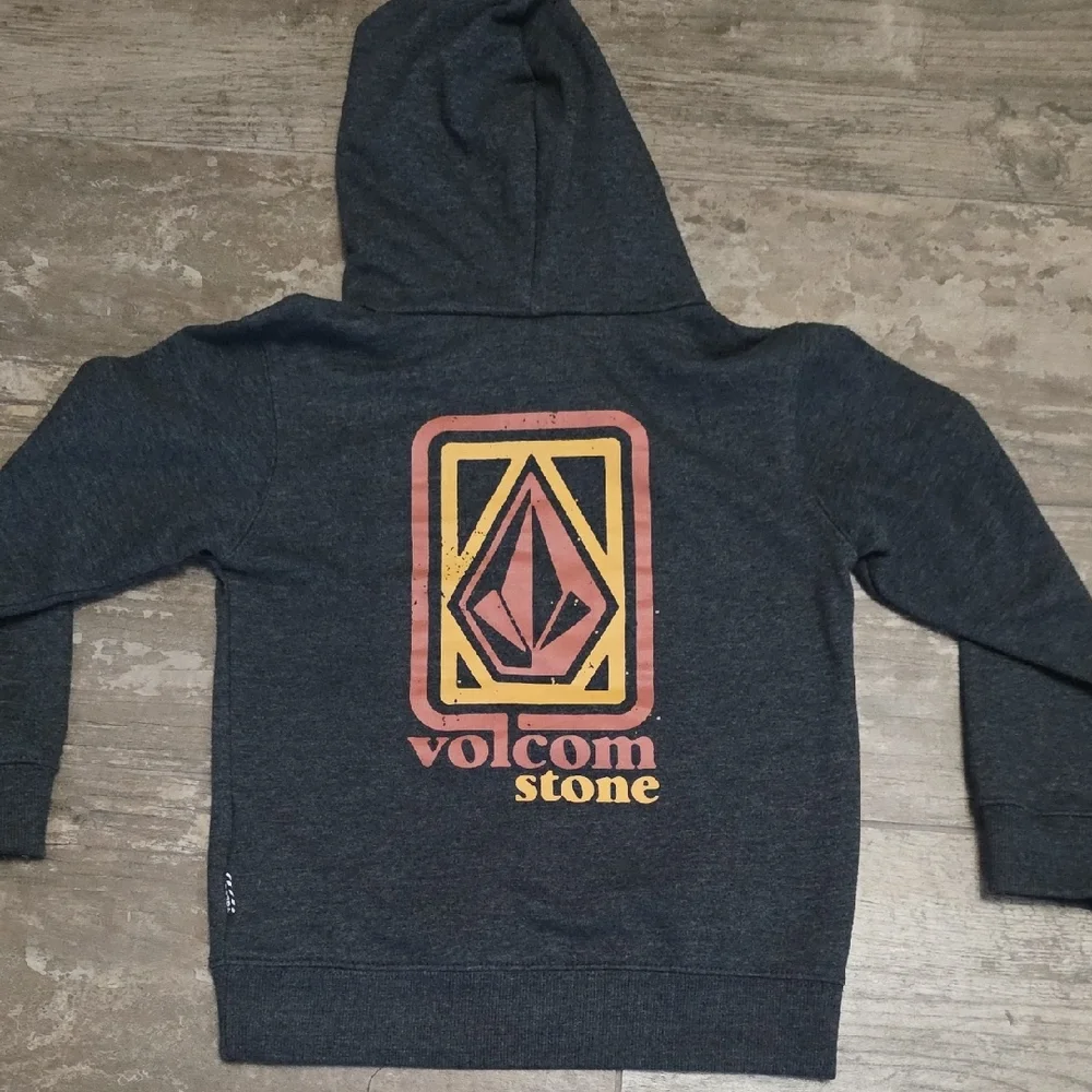 Volcom Boys Charcoal Hoodie Sweater - Picture 4 of 6